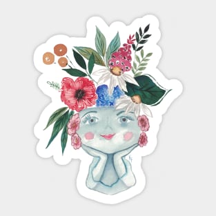 Flower Child Vase Sticker